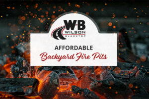 Affordable Backyard Fire Pits with red glowing embers